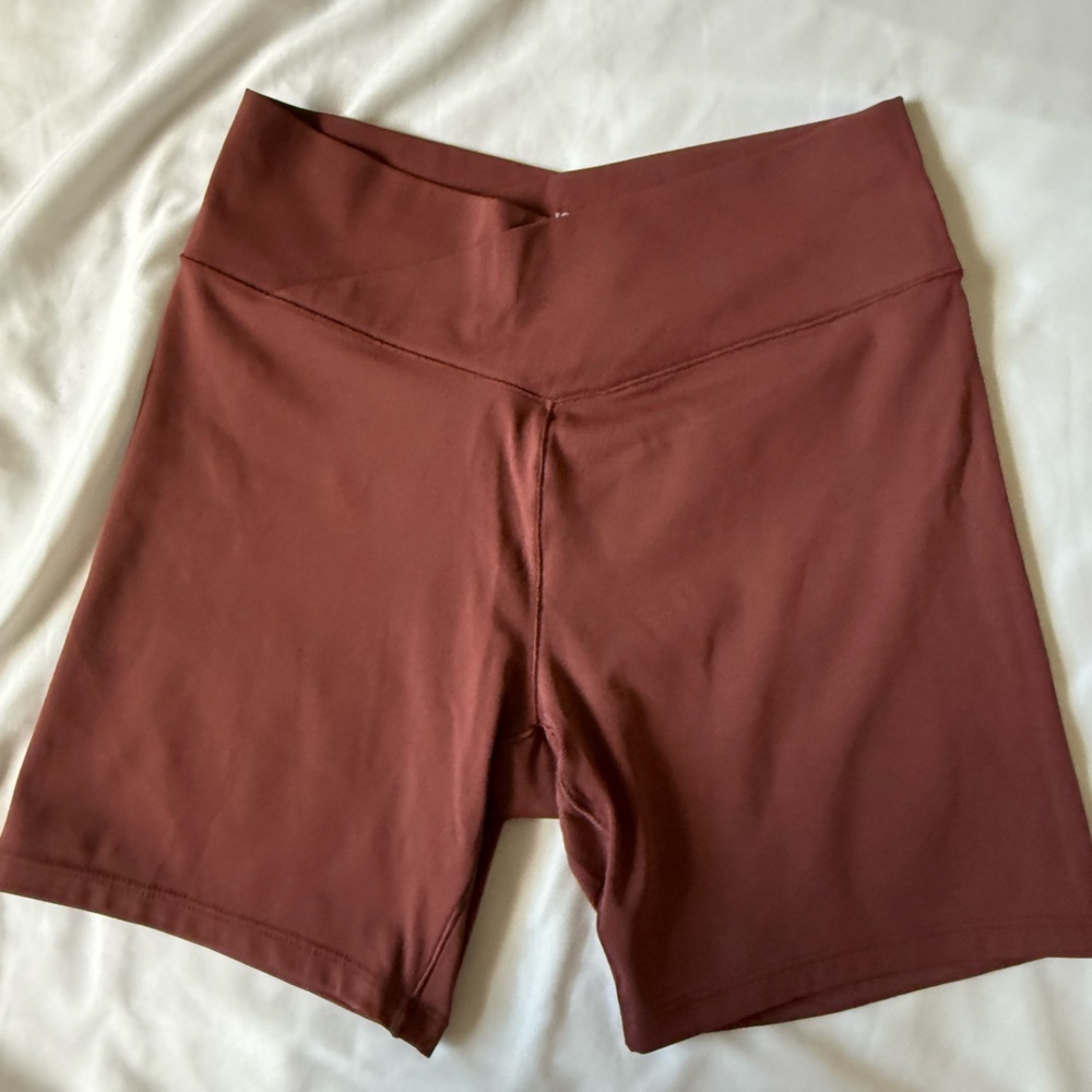 JoyLab Terracotta Crossover Waistline Shorts